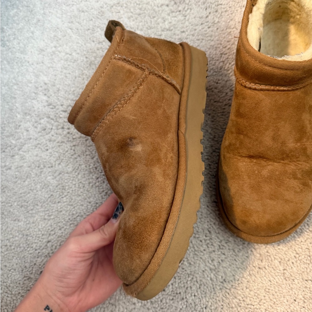 UGG ultra mini chestnut boots - Picture 2 of 7